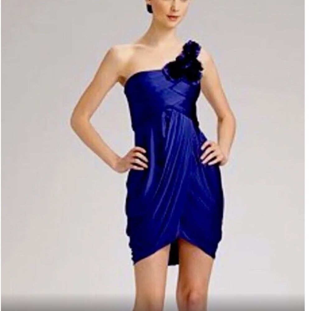 BCBG‎ MaxAzria Blue Cocktail Mini Dress Small